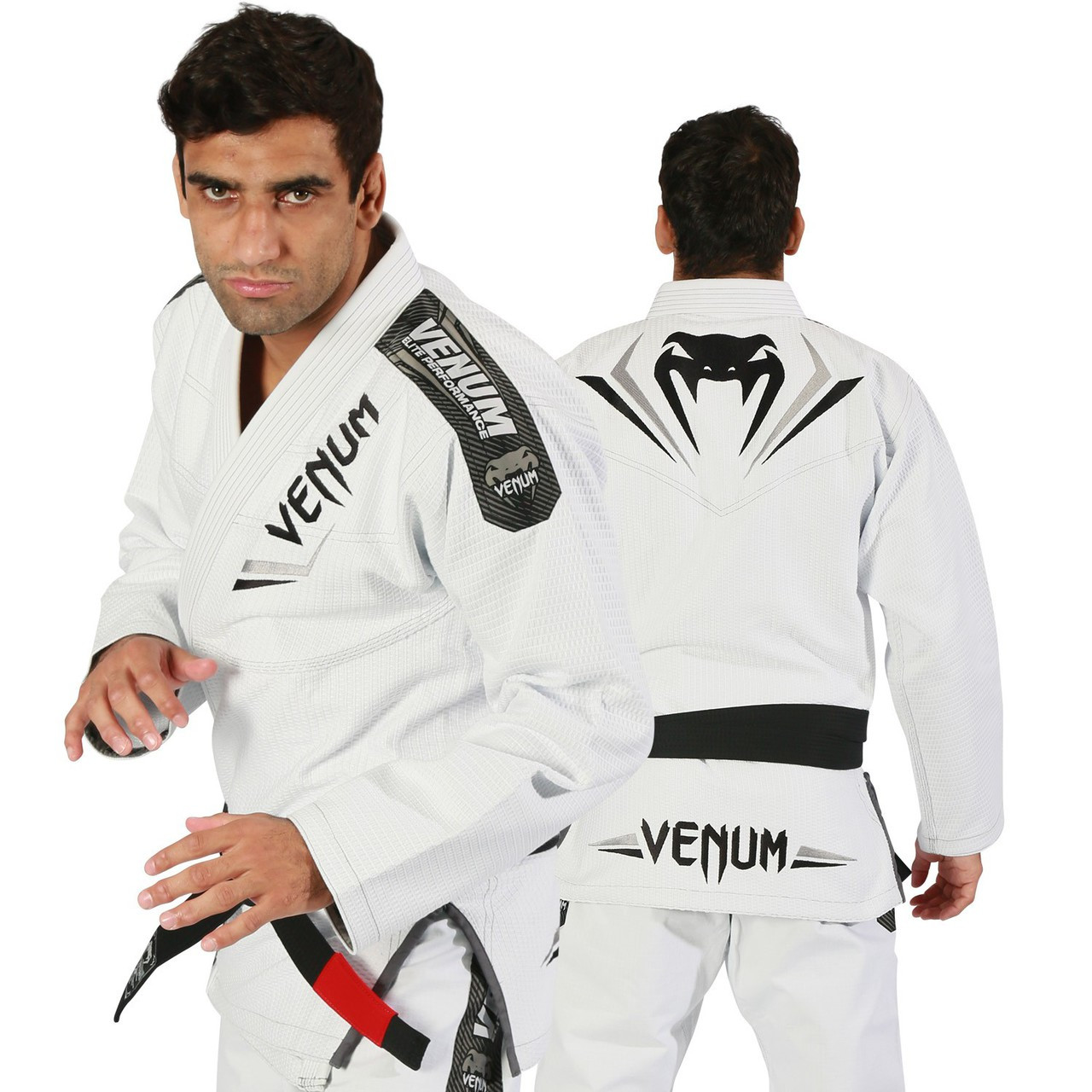 Venum Elite BJJ Gi - White/Silver| The Jiu Jitsu Shop