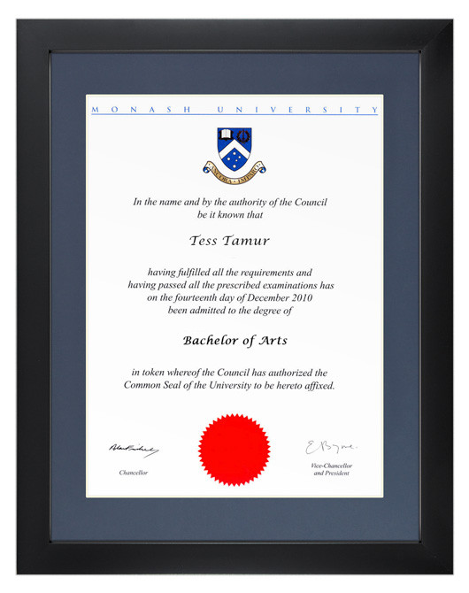 graduation certificate paper