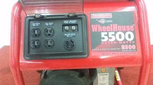 Generac 5500 Watt Wheelhouse Portable Gas Generator-Used