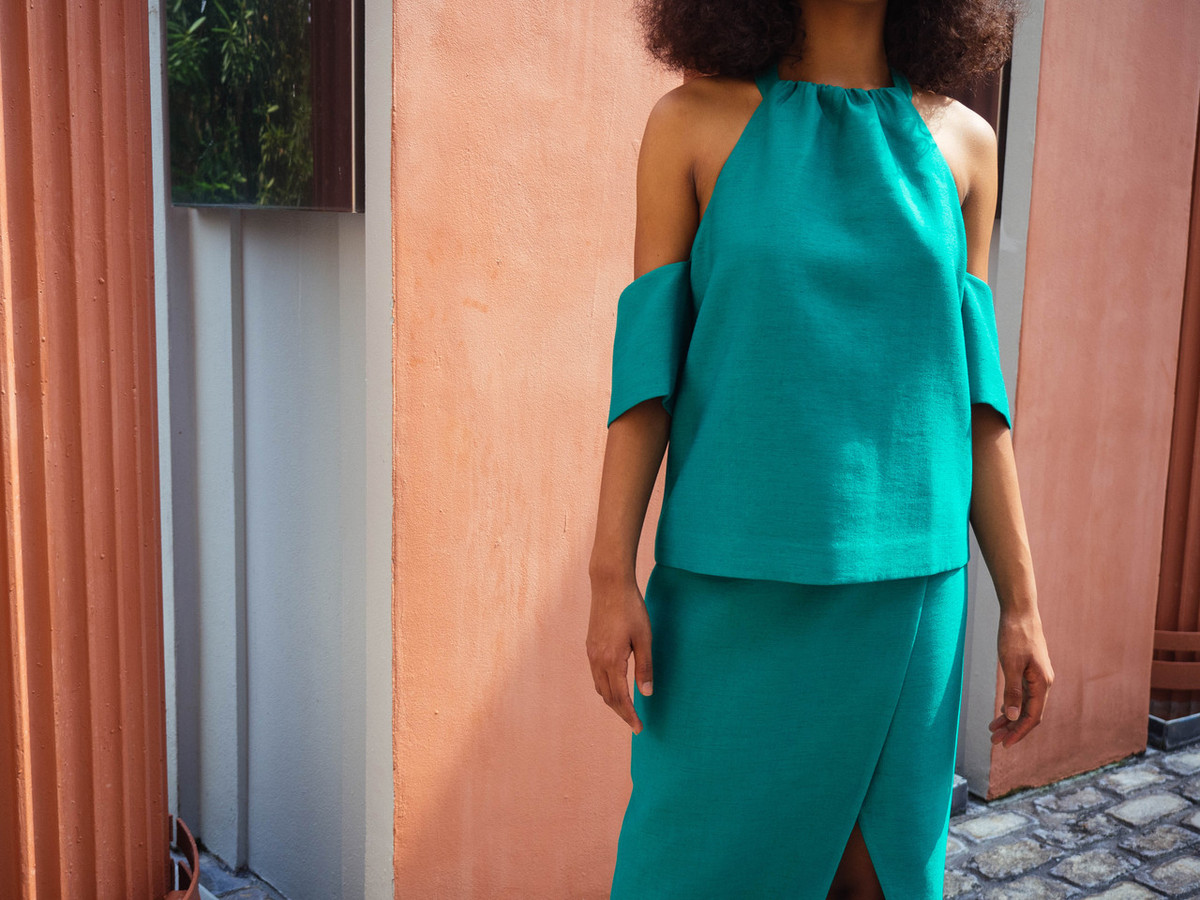 C/MEO FOR SAINT HERON PERFECT LIE TOP - CLOVER GREEN