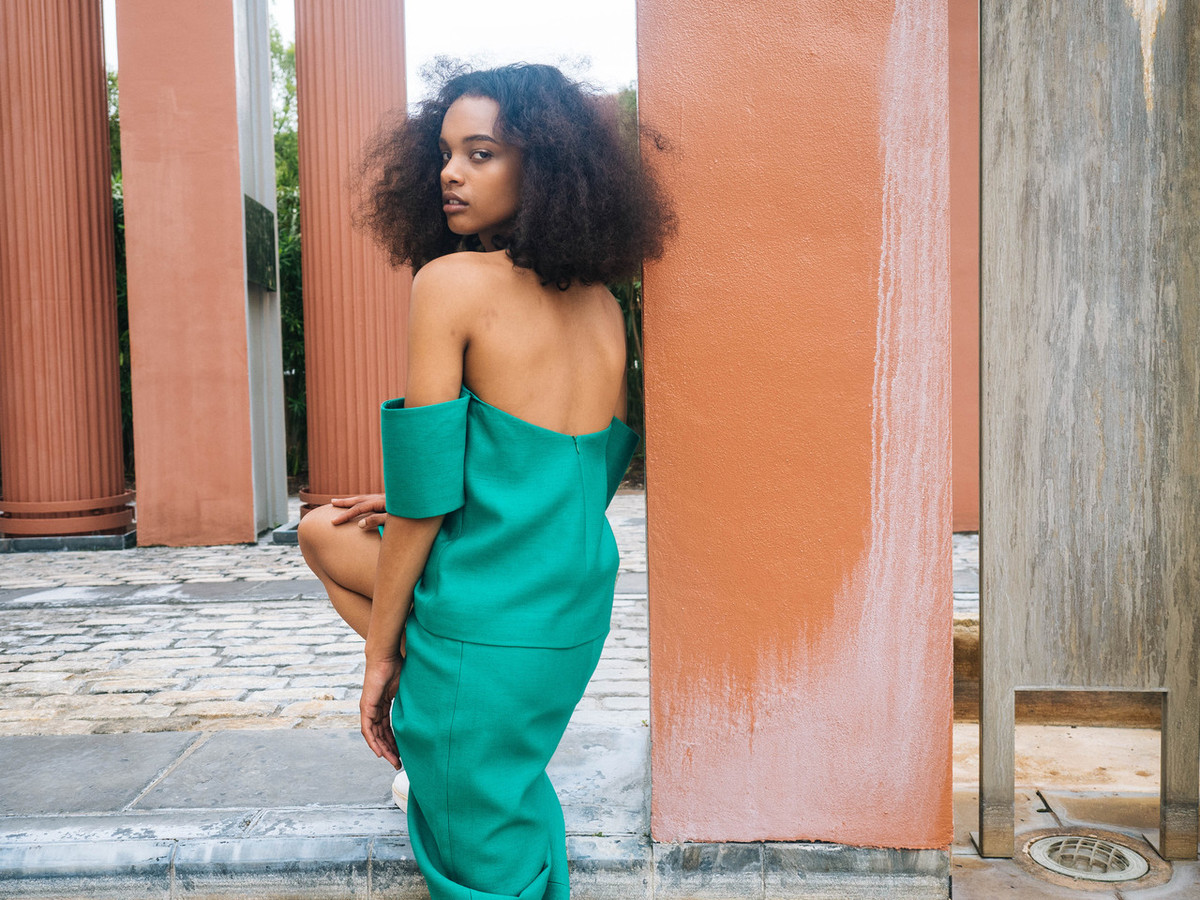 C/MEO FOR SAINT HERON PERFECT LIE TOP - CLOVER GREEN