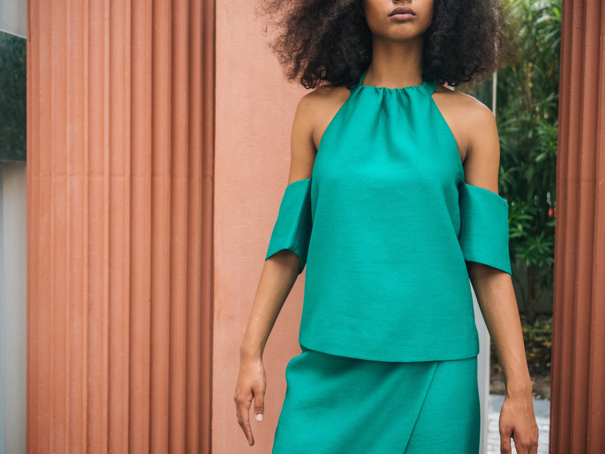C/MEO FOR SAINT HERON PERFECT LIE TOP - CLOVER GREEN