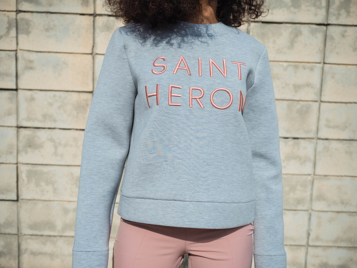 C/MEO FOR SAINT HERON NEXT PHASE SWEATER - GREY MARBLE