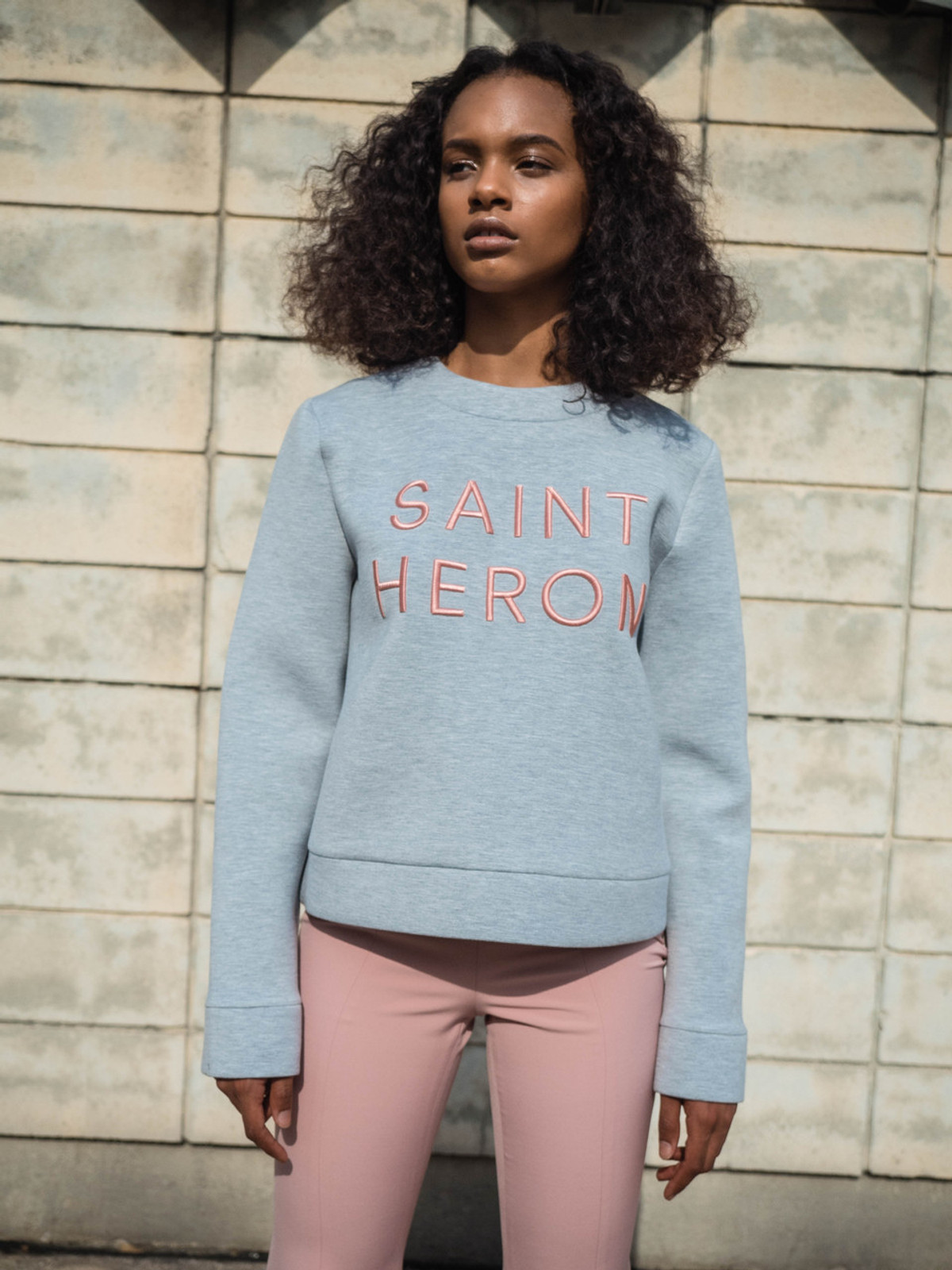 C/MEO FOR SAINT HERON NEXT PHASE SWEATER - GREY MARBLE