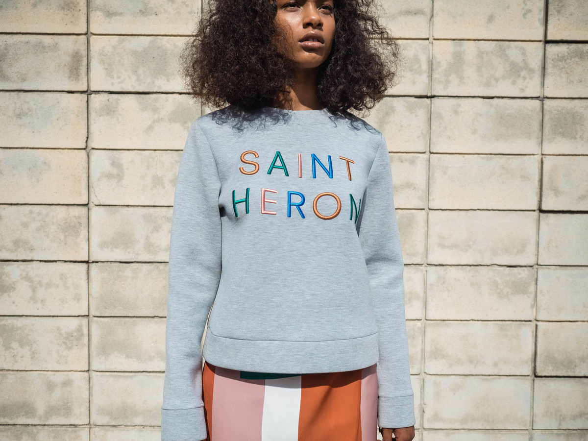 C/MEO FOR SAINT HERON NEW PHASE SWEATER - GREY MULTI