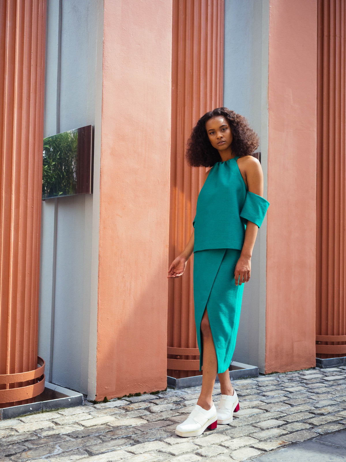 C/MEO FOR SAINT HERON BETTER THINGS SKIRT - CLOVER GREEN
