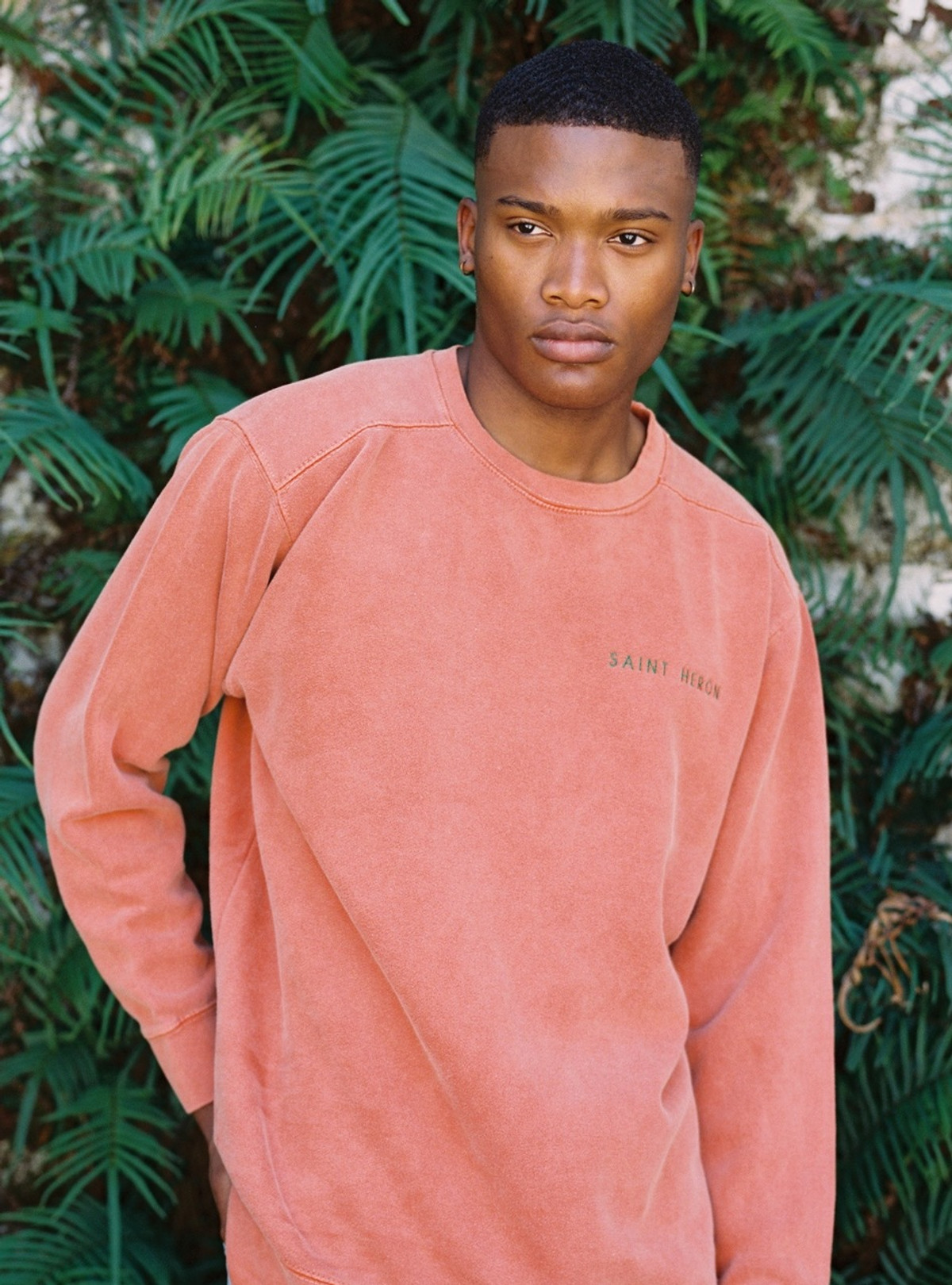 SAINT HERON UNISEX CREWNECK SWEATSHIRT - YAM/EMERALD