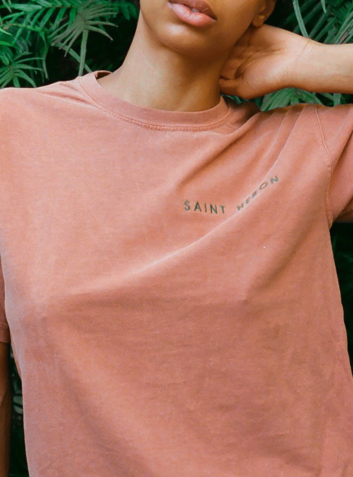 SAINT HERON UNISEX CREWNECK T-SHIRT - YAM/EMERALD (SOLD OUT)