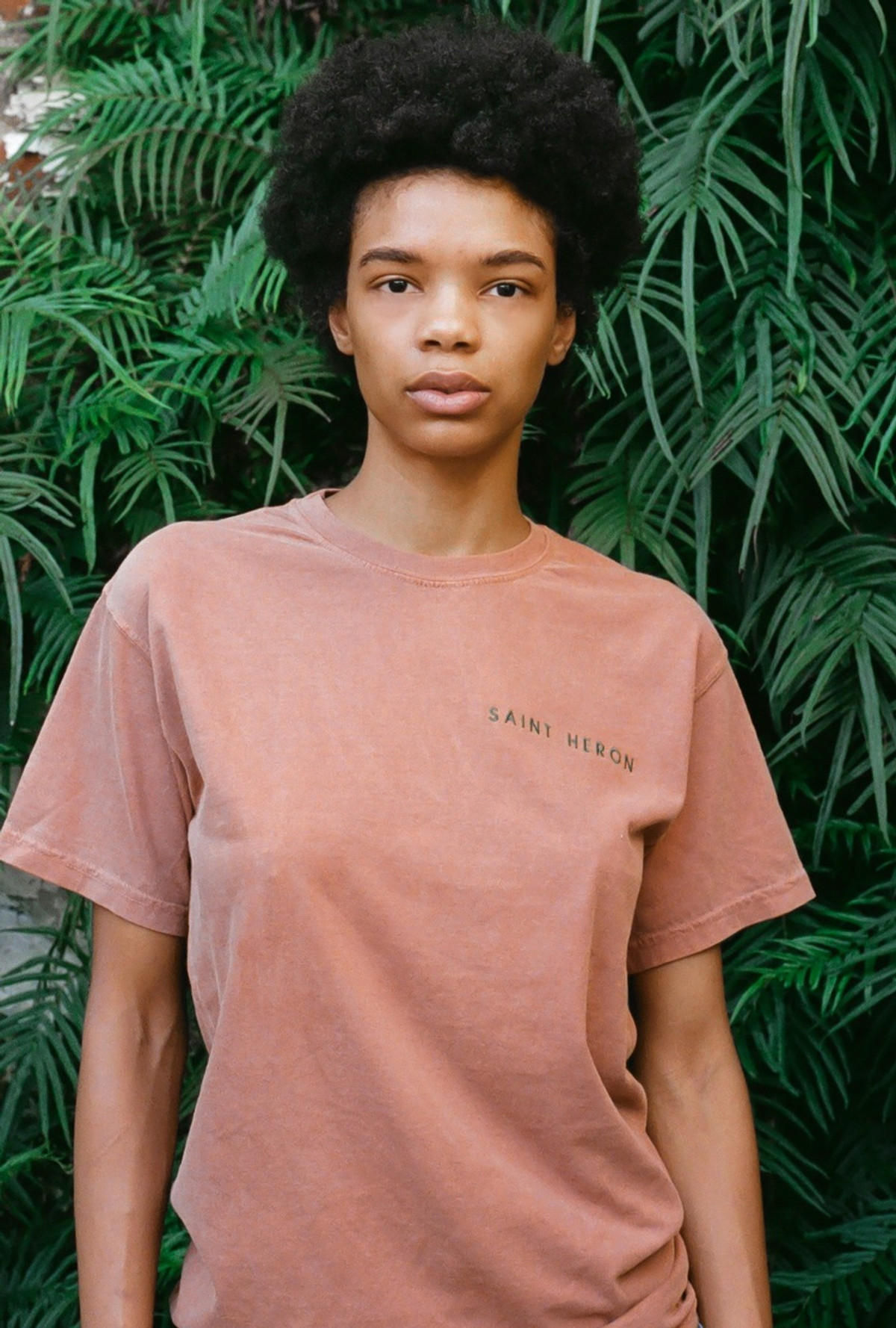 SAINT HERON UNISEX CREWNECK T-SHIRT - YAM/EMERALD (SOLD OUT)