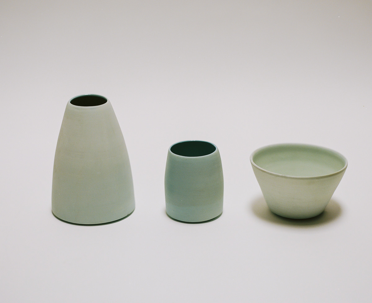 Saint Heron Ceramic Vase - Powder Blue