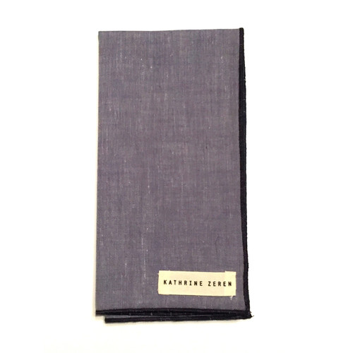 Blue Chambray Pocket Square
