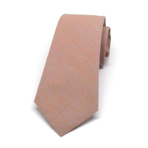 Coral & Grey Necktie