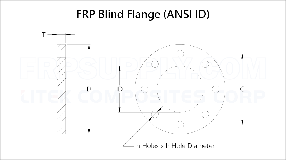 1/2" to 36"Stub flange specification.