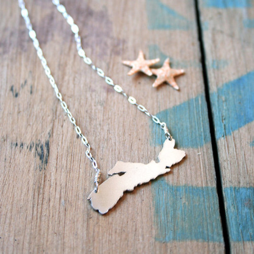 Nova Scotia Necklace, NS, Canadian Silhouette Jewelry