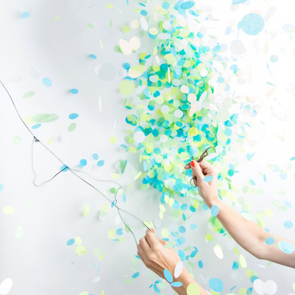 Gender Reveal Confetti Balloon, Blue