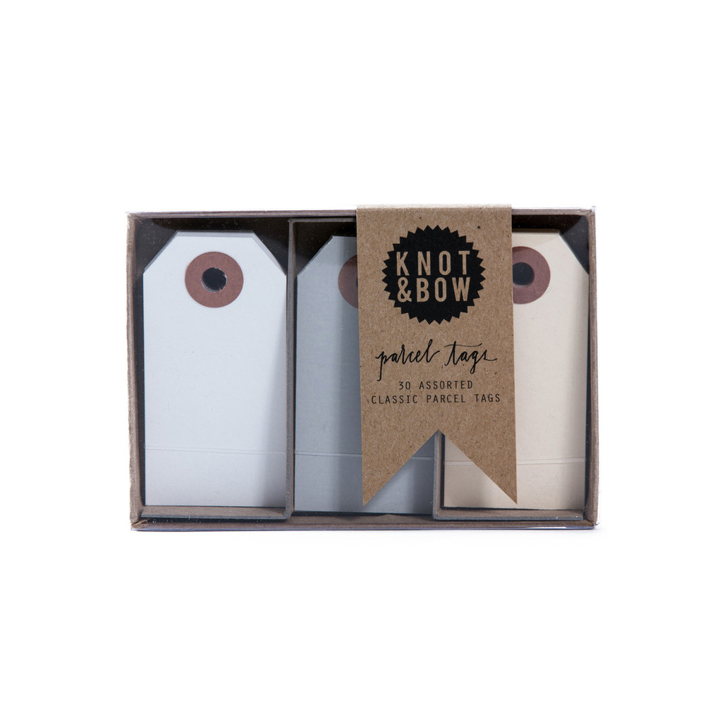 Parcel Tag Trio Box, Neutral Mix