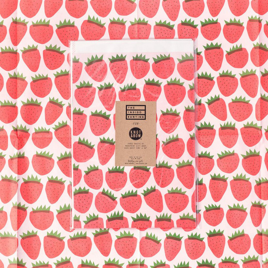 Gift Wrap, Strawberries