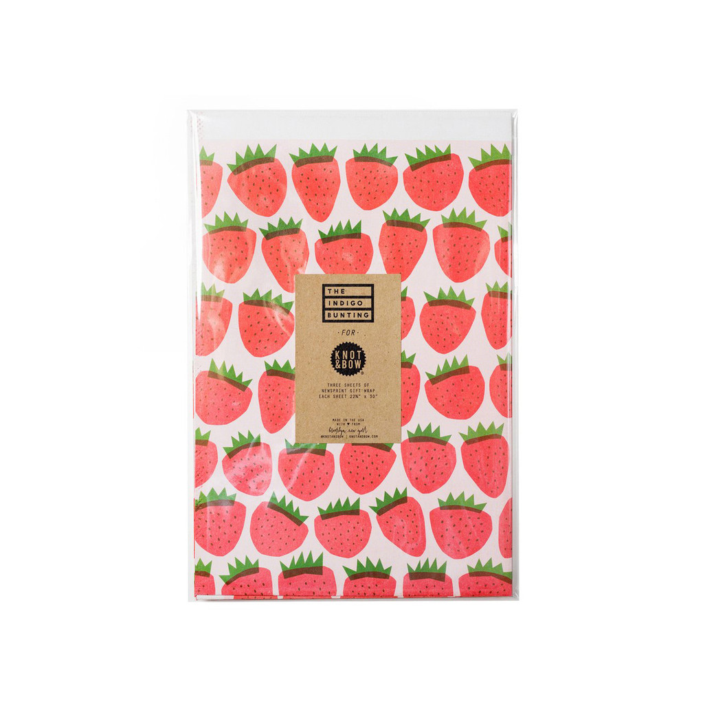 Gift Wrap, Strawberries