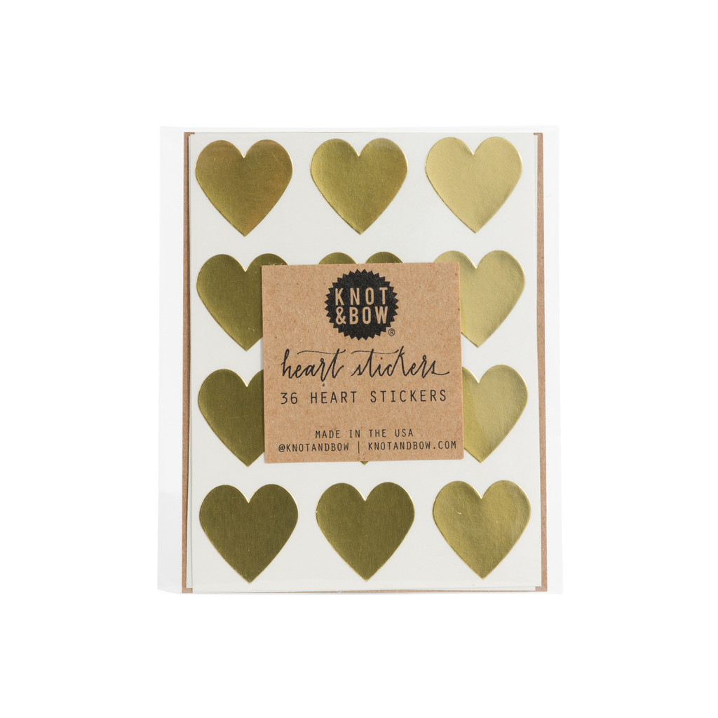 Heart Stickers, Gold