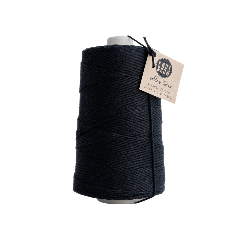 Jumbo Cotton Twine, Black