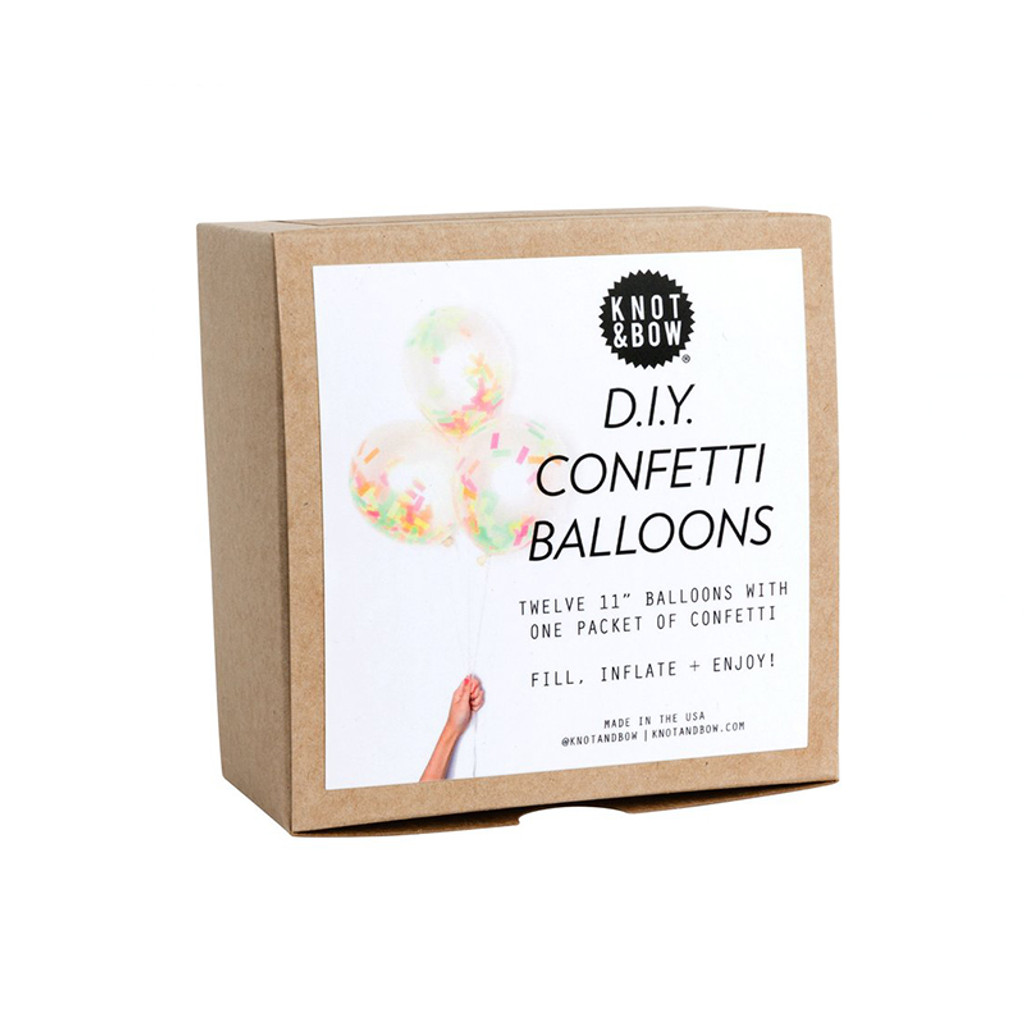 DIY Confetti Balloons, Neon