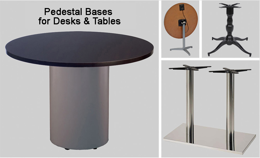 Pedestal Bases for Desks & Tables Quick Free Shipping