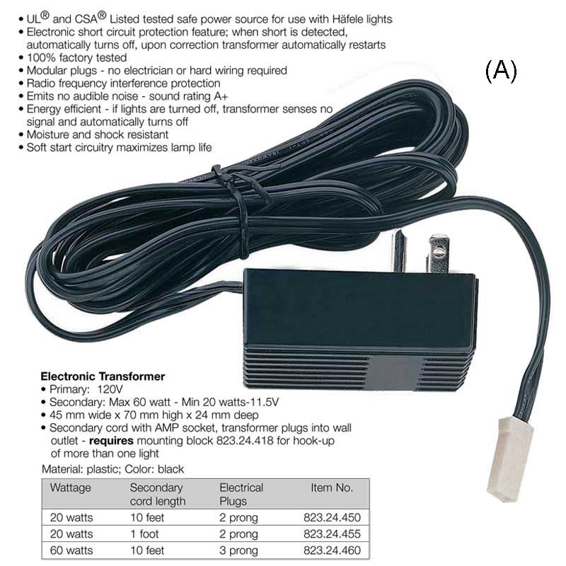 Transformer for Halogen Light ClosetMasters