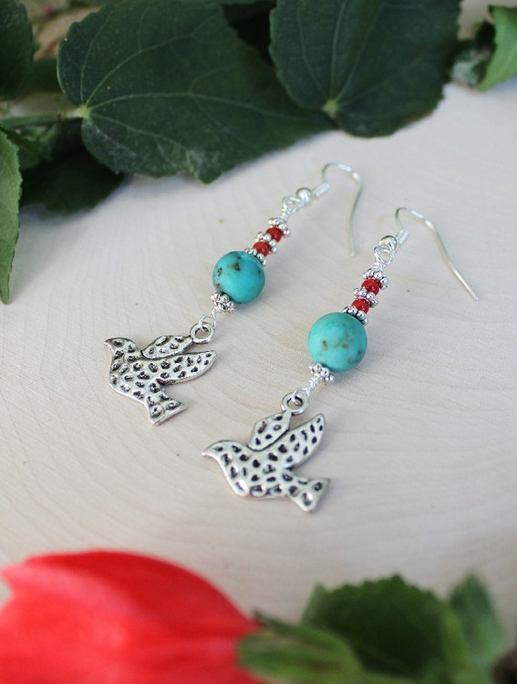 Bird Charm Earrings