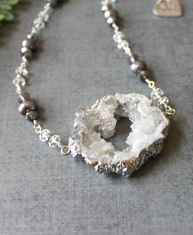 Druzy & Gemstones Necklace