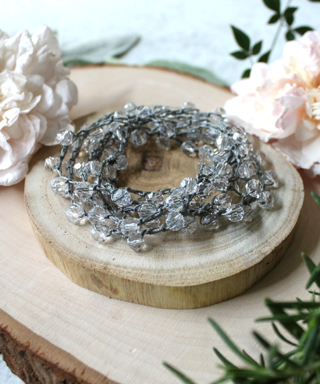 Crochet Beaded Necklace/Bracelet