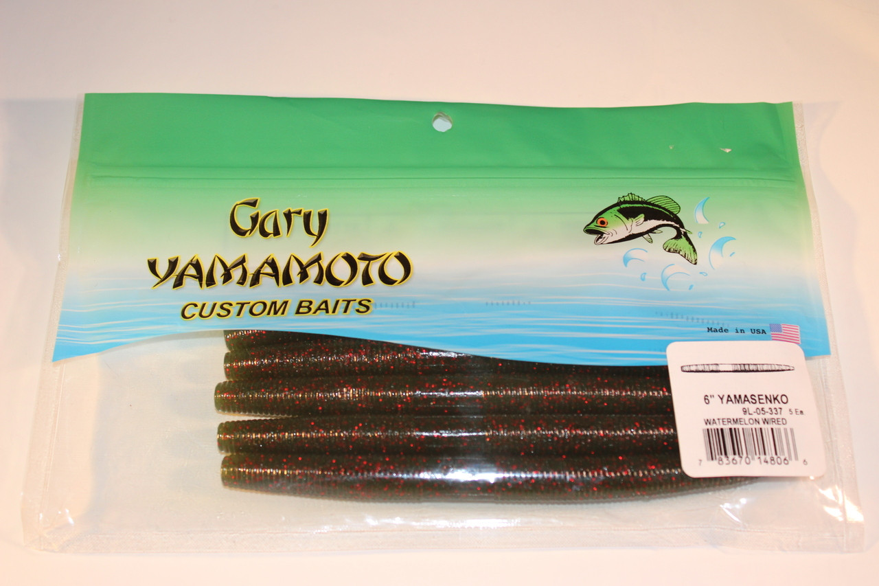 Gary Yamamoto 6 inch Senko Watermelon Wired Lure Fishing for Bass