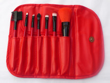 7 Piece Brush Set - Autumn - Red 