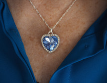 Romantic Heart Crystal Necklace 