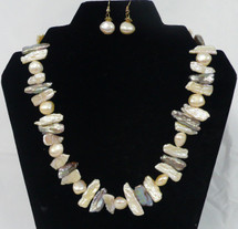 Mixed Colour Cultured Pearl Necklace 