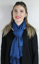 High Quality Pashmina "Verstile Blue"  Scarf 30%Silk/70% Pashmina