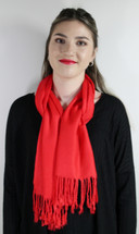 High quality Stunning Red Pashmina Scarf/Shawl 30% Silk70% Pashmina
