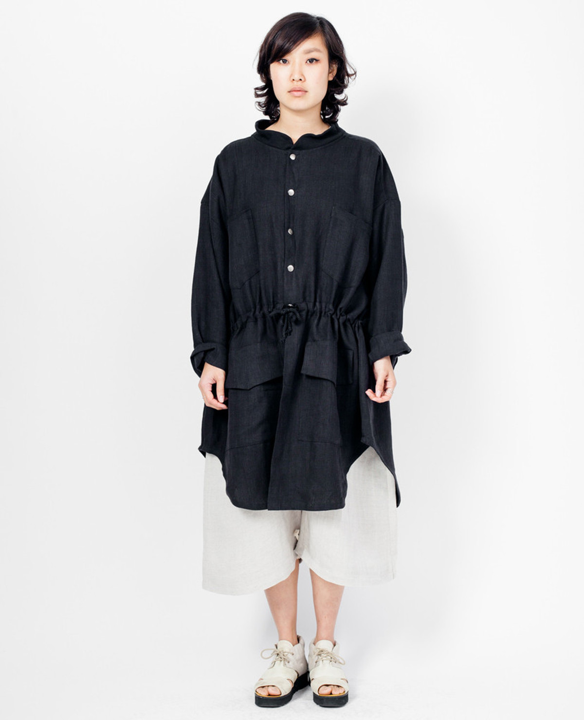 Goetz Parka - Black Linen