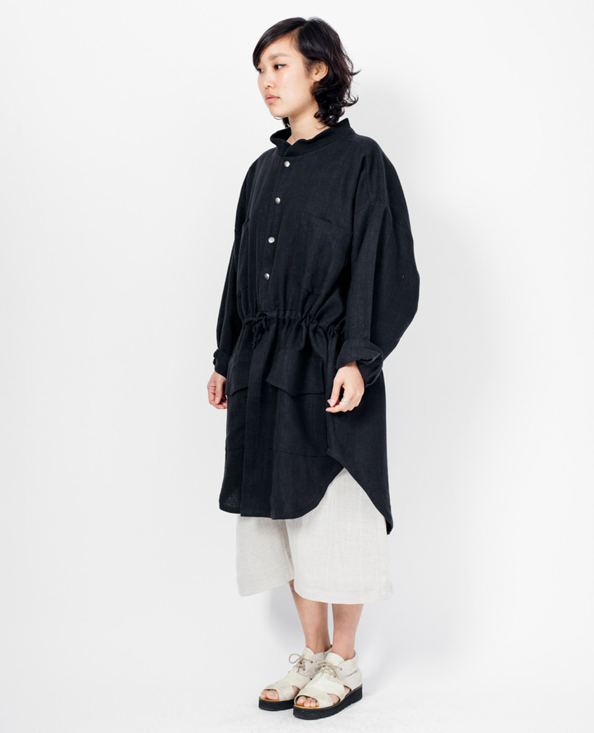 Goetz Parka - Black Linen