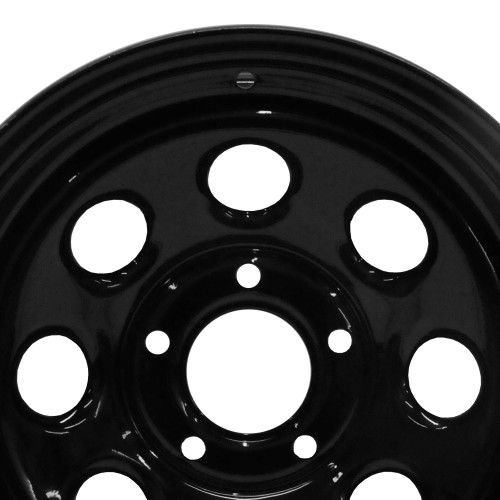Black Steel Rock Wheel 16x8"