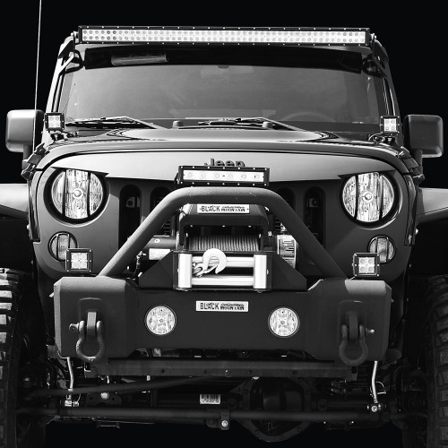 '07-Current JK Black Mountain Angry Grill w/Seal & w/Black Jeep Emblem