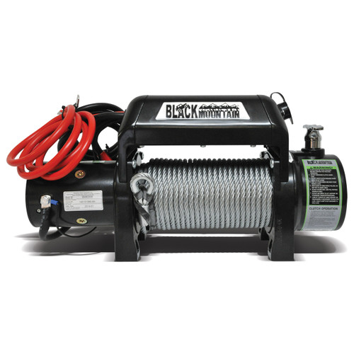 8000lb Black Mountain winch is perfect for the serious off road wheeler. Heavy-duty and reliable so you can pull yourself or any other wheeling fanatic out of the rough.