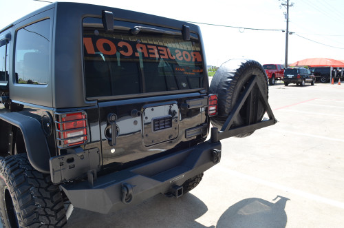 Rear Recovery Bumper with Tire Carrier