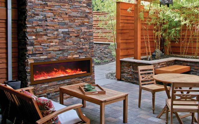 Sierra Vista Outdoor Electric Fireplace
