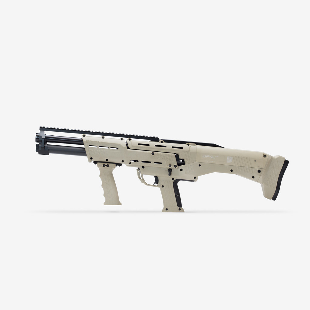Tan DP-12 Double Barrel Pump Shotgun