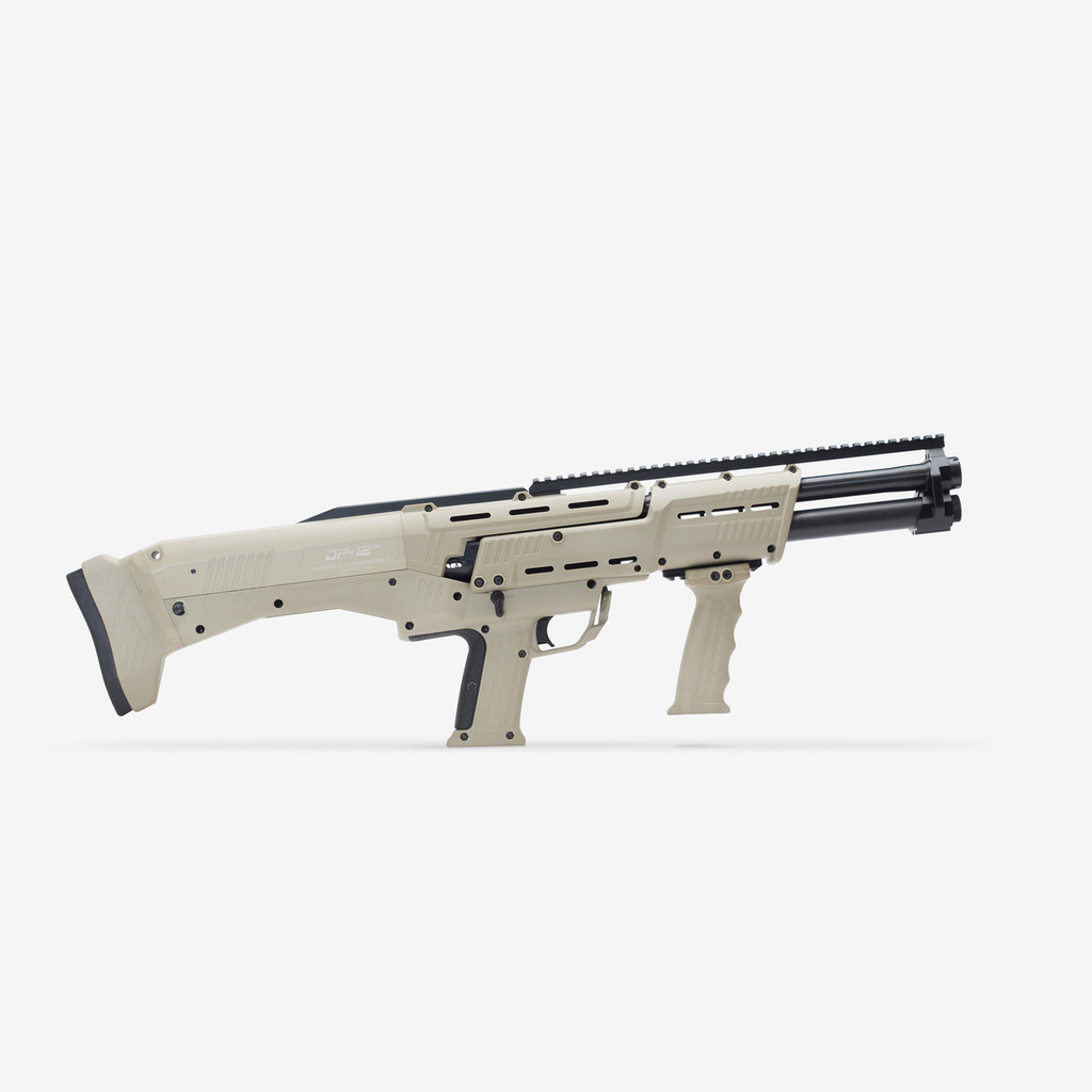 Tan DP-12 Double Barrel Pump Shotgun
