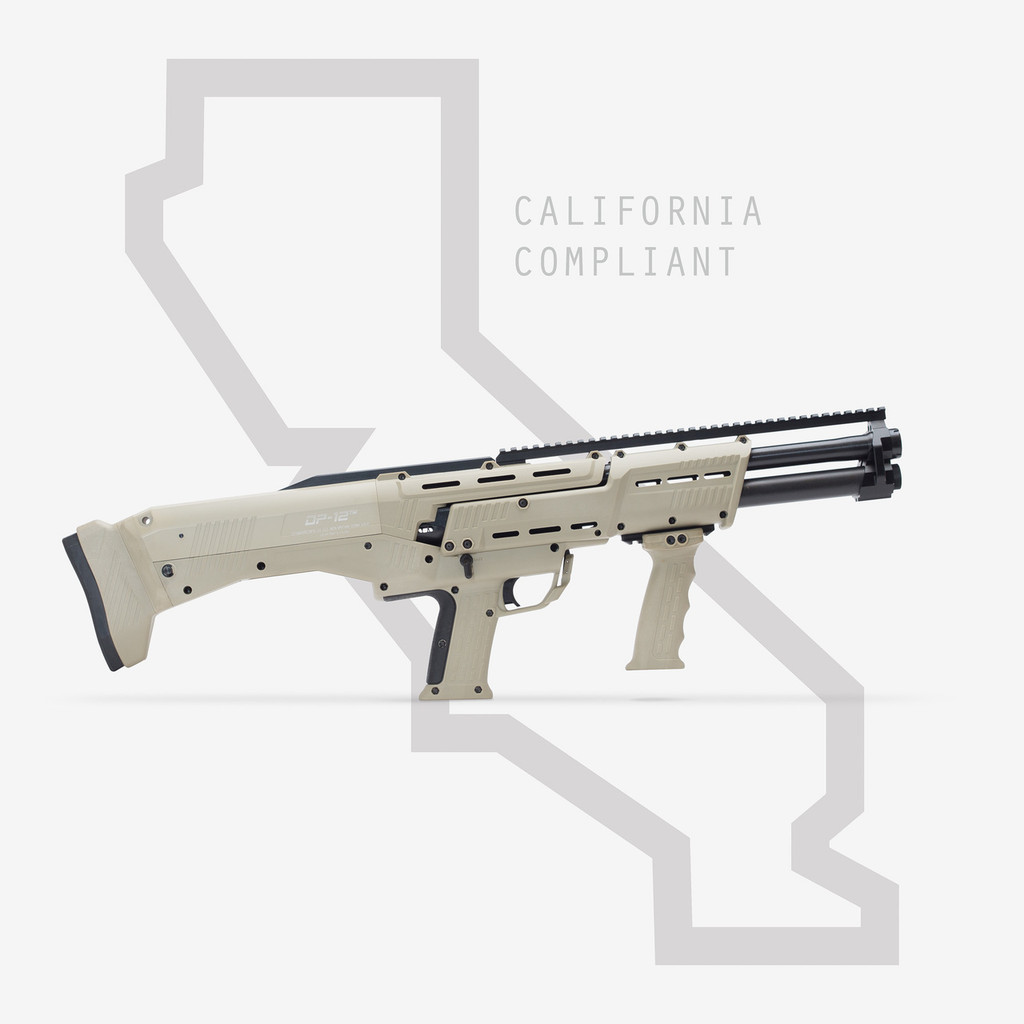 TAN DP-12 DOUBLE BARREL PUMP SHOTGUN CALIFORNIA COMPLIANT