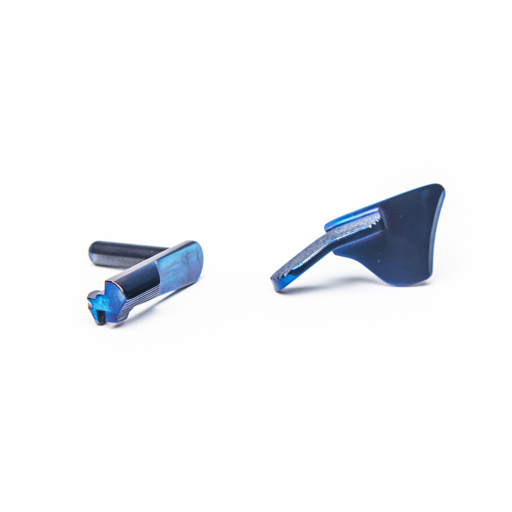 1911 Blued Slide Stop and Wide Extended Safety Kit
