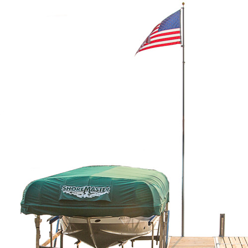 20' Anodized Aluminum Telescoping Flag Pole