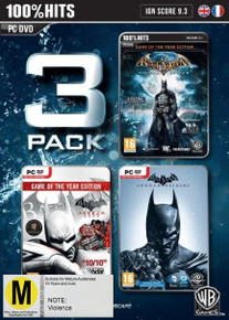 Batman 3 Pack Arkham City/Asylum/Origins (PC)