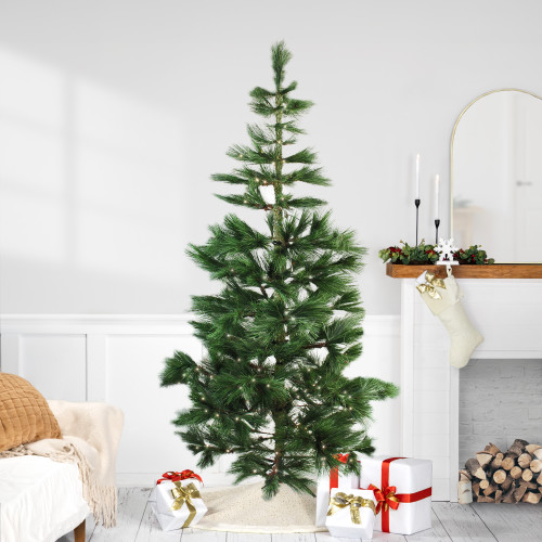 7 x 48 pre lit long needle pine artificial christmas tree 7 x 48 pre lit long needle pine artificial christmas tree